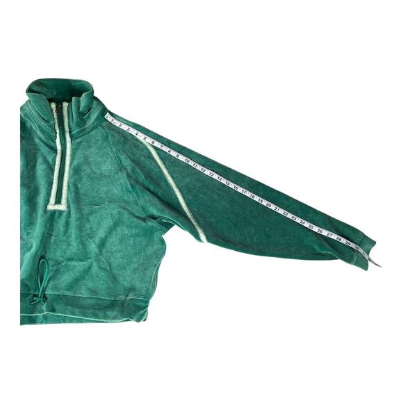 Free People Movement Half Zip Sweater Corduroy Fleece Pullover Small Drawstring - Picture 11 of 15